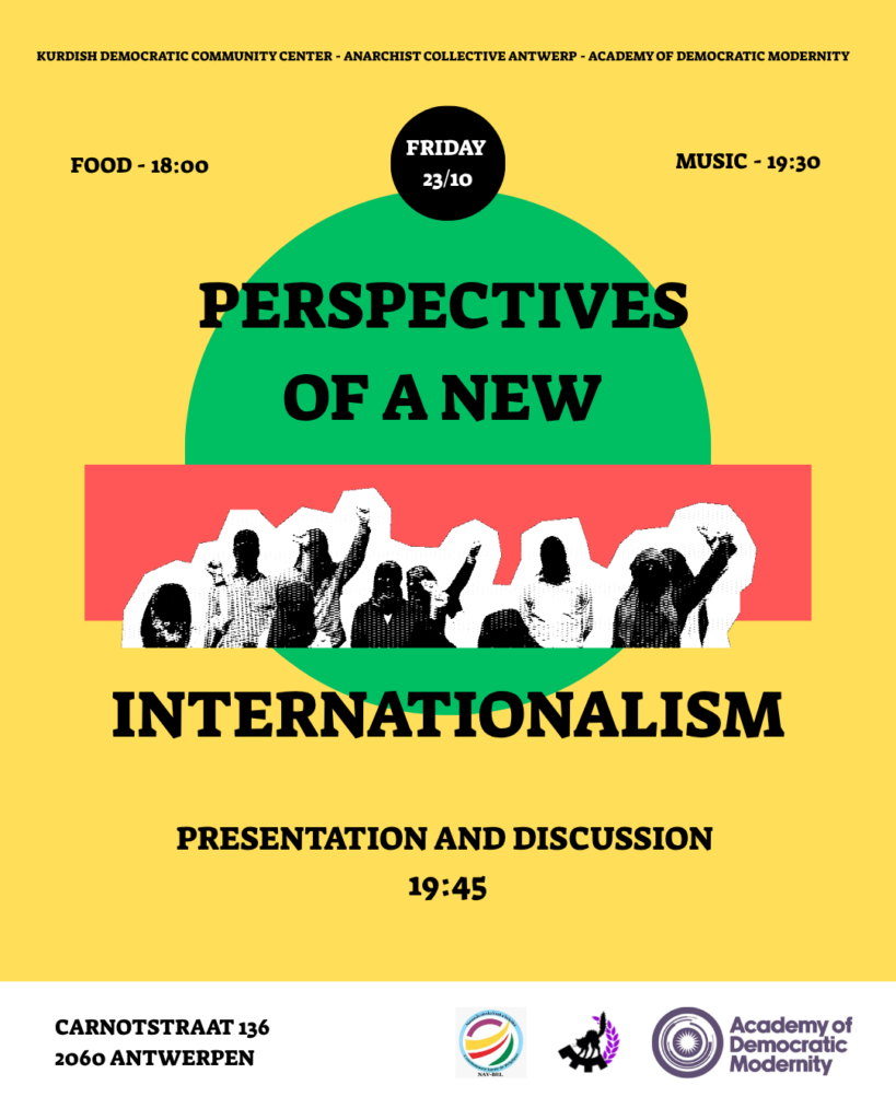 Community Kitchen & Discussion on Internationalism. Antwerpen, Belgium
